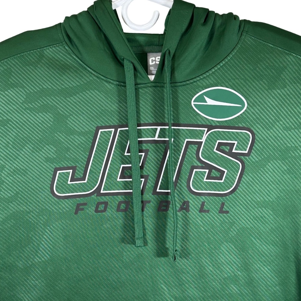 CSA New York Jets Gotham Green Tonal Camo Football Hoodie Mens Size 2XL NEW